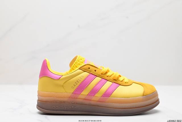 公司级阿迪达斯adidas Gazelle Bold W 低帮复古百搭休闲运动板鞋 货号:Ig4387 尺码:35.5 36 36.5 37 38 38.5 3