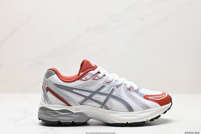 公司级亚瑟士asics Gel-Flux Cn 运动休闲透气专业跑 鞋 进口双层丝纤维工程网布鞋面 轻量舒适透 气材质中底3D可视gel缓震胶效果 升級flyt