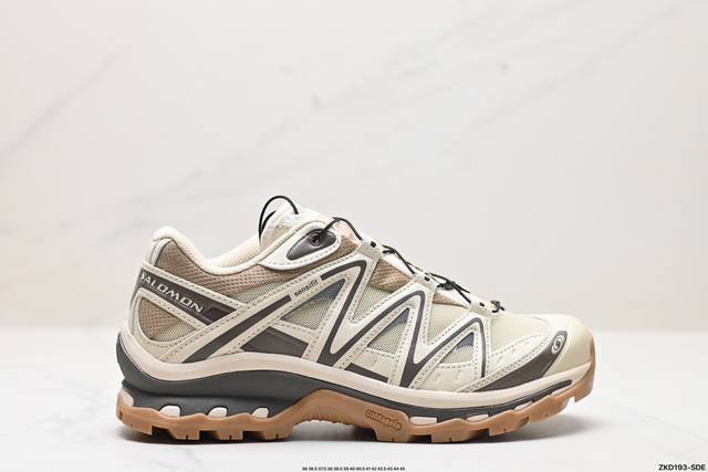 公司级salomon Xt-Quest Adv ” Beige “ 萨洛蒙 探索者系列户外越野跑鞋 474789 鞋面采用sensifit贴合技术 全方位贴合包