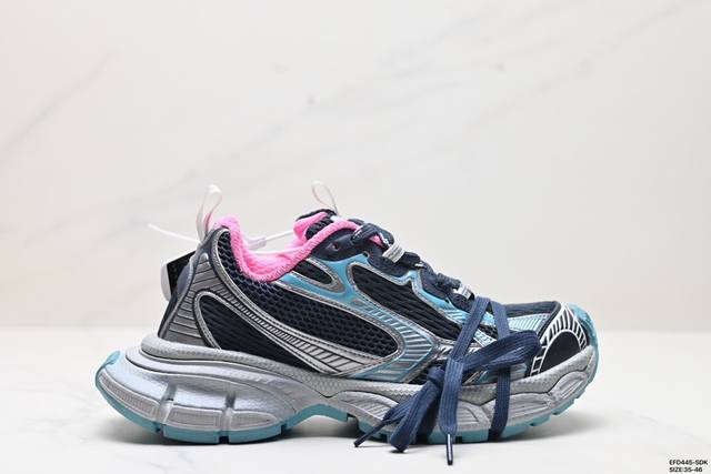 公司级balenciaga Runner Kith Four.Color 巴黎世家7.0 21Ss最新配色潮流复古休闲鞋#全新磨具开模 原版原装大盒 还原官方配