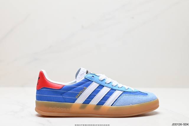 真标adidas Originals Gazelle Indoor三叶草休闲防滑耐磨低帮板鞋 官方货号:If9641 尺码:36 36.5 37 38 38.5