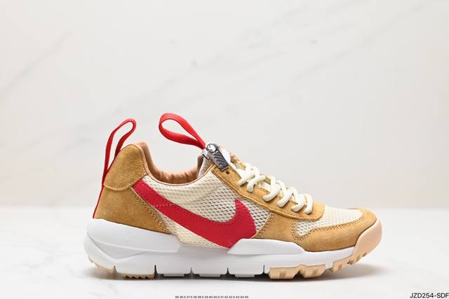 公司级tom Sachs X Nkcraft Mars Yard 2.0 联名宇航员神游太空百搭休闲运动透气慢跑鞋“复古做旧黄红勾”权志龙同款 Aa2261-