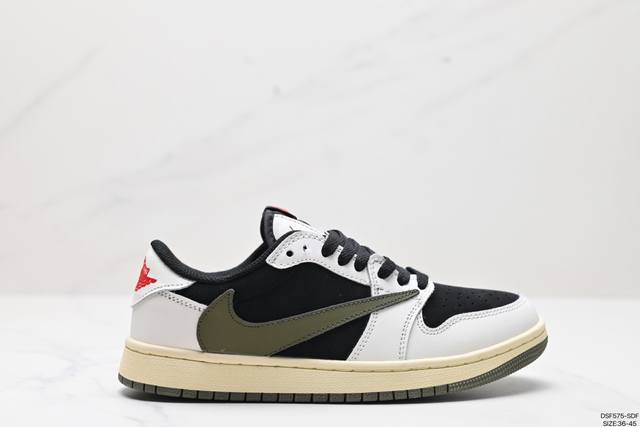 真标nike Air Jordan 1Low Og Sp aj1乔1低帮休闲板鞋 同步官方配色 头层皮打造 正确满胶鞋垫 四线拉帮 原厂织唛标 鞋舌高弹海绵填充