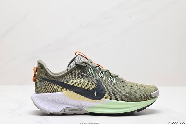 公司级nike Reactx Pegasus Trail 5 next Nature 越野跑步鞋 登月兼顾迅疾外观和稳固脚感 后跟覆面和中足动态支撑巧妙融合 缔