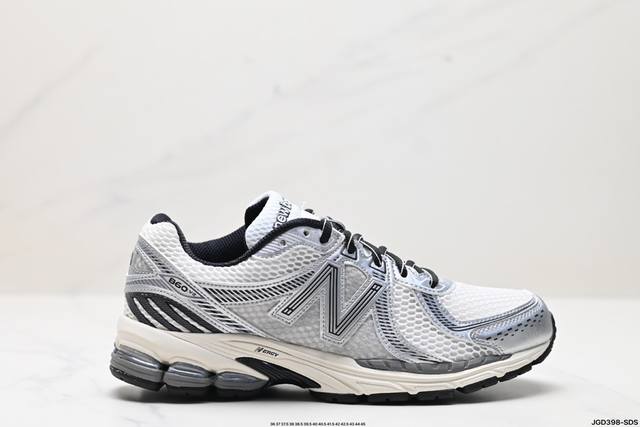 公司级new Balance 860V2系列低帮经典复古老爹风休闲运动慢跑鞋 货号:Ml860Gb2 尺码:36 37 37.5 38 38.5 39.5 40