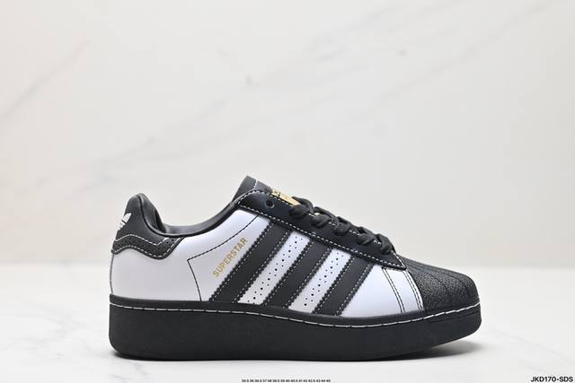 公司级adidas Originals Superstar Xlg 贝壳头系列低帮厚底松糕经典百搭休闲运动板鞋 以现代时尚元素焕新演绎的经典运动鞋当你试图定义a