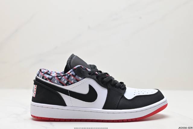 公司级耐克nike Air Jordan 1 Low Q54 Aj1乔丹一代中帮经典复古文化休闲运动篮球鞋 货号:Dm0095-106 尺码:36 36.5 3