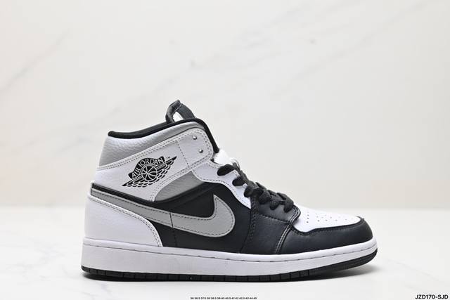 公司级nike Air Jordan 1 Retro Mid Aj1乔丹一代中帮经典复古文化休闲运动篮球鞋 货号:554724 413 尺码:36 36.5 3 - 点击图像关闭