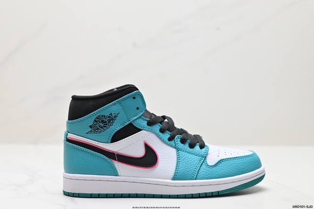 真标nike Air Jordan 1 Retro Mid Aj1乔丹一代中帮经典复古文化休闲运动篮球鞋 货号:852542-010 尺码:36 36.5 37