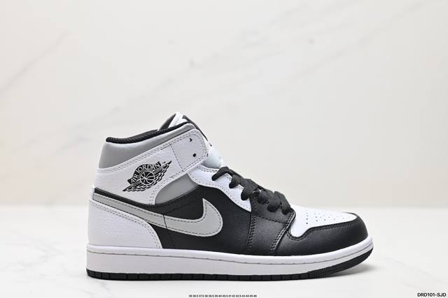 真标nike Air Jordan 1 Retro Mid Aj1乔丹一代中帮经典复古文化休闲运动篮球鞋 货号:852542-010 尺码:36 36.5 37