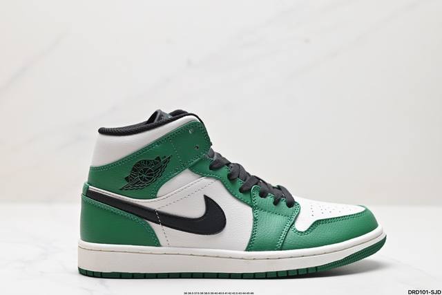 真标nike Air Jordan 1 Retro Mid Aj1乔丹一代中帮经典复古文化休闲运动篮球鞋 货号:852542-010 尺码:36 36.5 37