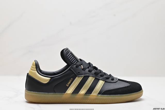 公司级阿迪达斯三叶草adidas Originals Samba Og 桑巴舞系列绅士德训足球风百搭低帮休闲运动板鞋 货号:Ih8 尺码:36 36.5 37