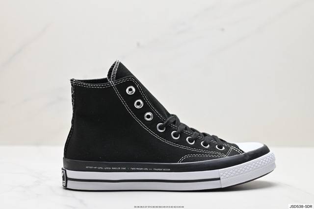 公司级匡威converse Frgmt联名chuck 70 By You高帮帆布鞋男女休闲板鞋 货号:169063C 尺码:35 36 36.5 37 37.5