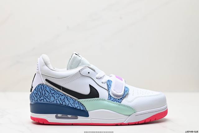 真标nike Air Jordan Legacy 312 Low耐克乔丹三合一混合版本低帮文化休闲运动篮球鞋 货号:Fv8 -101 尺码:36 36.5 37