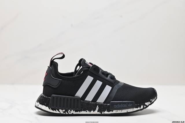 公司级真爆adidas 阿迪达斯 Nmd_R1 Boost 爆米花超弹中底 针织网面休闲运动跑鞋 货号:Q47261 尺码:36 36.5 37 38 38.5