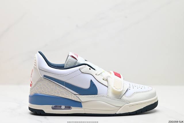 公司级三合一最强合体，多种新配色回归耐克nike Air Jordan Legacy 312 Low”White Grey Fog Blue Red“乔丹最强三