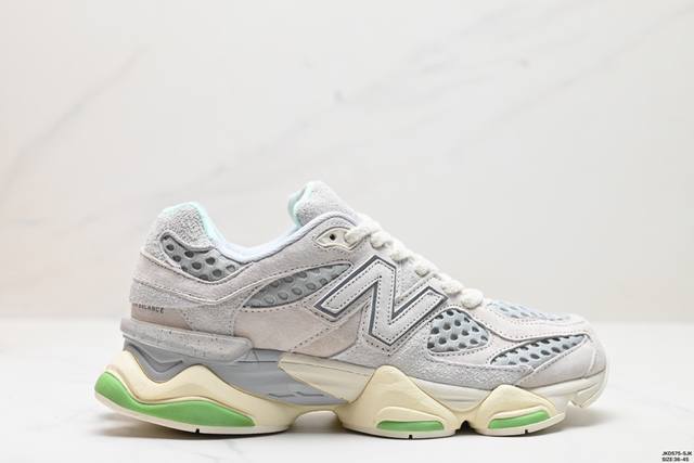 公司级new Balance 公司级版本 nb9060 联名款 复古休闲运动慢跑鞋 鞋款灵感源自设计师本人对夏日的怀日回忆。鞋面大身由空间双格及磨砂鞋面拼接而生