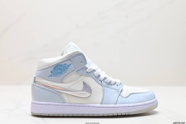 公司级nike Air Jordan 1 Retro Mid Aj1乔丹一代中帮经典复古文化休闲运动篮球鞋 货号:Cz4385-016 尺码:36 36.5 3