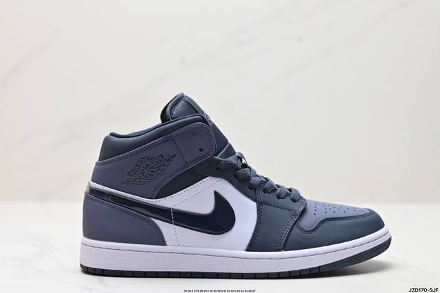 公司级nike Air Jordan 1 Retro Mid Aj1乔丹一代中帮经典复古文化休闲运动篮球鞋 货号:Cz4385-016 尺码:36 36.5 3