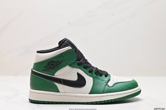 公司级nike Air Jordan 1 Retro Mid Aj1乔丹一代中帮经典复古文化休闲运动篮球鞋 货号:Cz4385-016 尺码:36 36.5 3