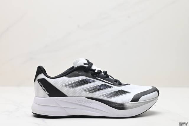 公司级adidas Duramo Speed M轻盈跑鞋 adidas跑鞋设计总是呈现出一种经典低调的感觉，但ultra Boost与alphabounce这两