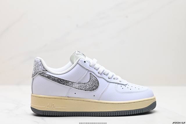 公司级nike Air Force 1‘07 原楦头原纸板 打造纯正低帮空军版型 专注外贸渠道 全掌内置蜂窝气垫 原盒配件 原厂中底钢印、拉帮完美 官方货号:F