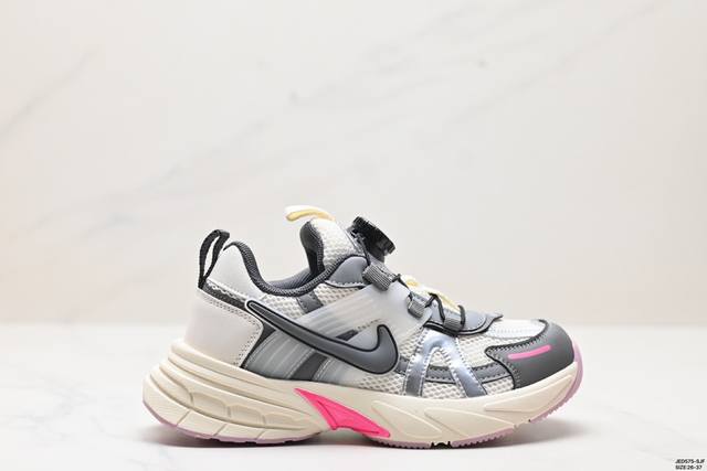 童鞋耐克nike Wmns V2K Runtekk Low”White Grey Pink”复古潮系列未来复古老爹风百搭休闲运动慢跑鞋 尺码:26-37 id: