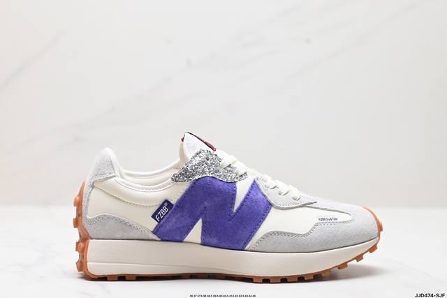 公司级new Balance Ms327 复古休闲运动慢跑鞋 完美细节 #全新 New Balance 327 系列 以更纯粹的复古风格设计打造的全新造型 侧身