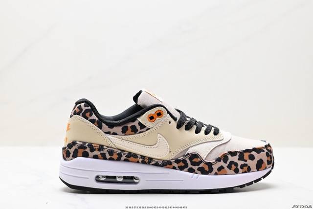 公司级nike Air Max 1 Air Max 气垫 全新配色 鞋身材质均选择皮革、织物、麂皮多种材质覆盖，保证质感的前提下，层次感也相当不错。细节方面，除