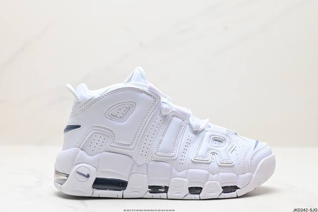 真标耐克nike Wmns Air More Uptempo Gs Barely Green 皮蓬初代系列经典高街百搭休闲运动文化篮球鞋美国队配色 货号:Dq5