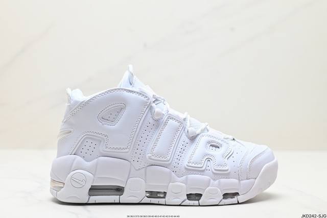 真标耐克nike Wmns Air More Uptempo Gs Barely Green 皮蓬初代系列经典高街百搭休闲运动文化篮球鞋美国队配色 货号:Dq5