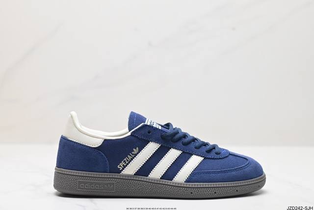 公司级adidas Handball Spezial 官方正确版本 阿迪达斯经典款 复古休闲板鞋 全鞋采用反毛皮制作 牛筋耐磨大底 承载青春情怀的板鞋 经典三条