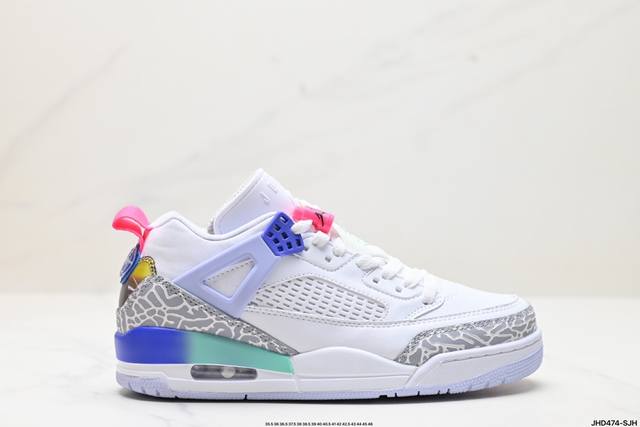 公司级nike Air Jordan Spizike Low舒适百搭 防滑耐磨 低帮 复古篮球鞋 完美鞋型打造 内原厂气垫 全新设计立体压纹原盒包装 货号:Fq