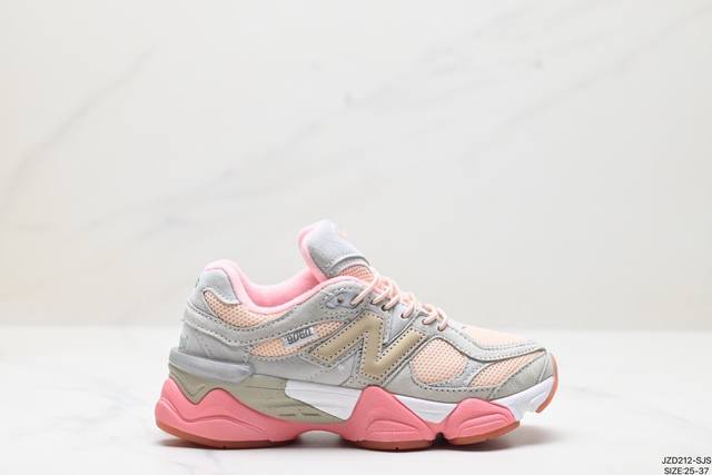 公司级童鞋new Balance Nb9060 复古休闲运动慢跑鞋 鞋款灵感源自设计师本人对夏日的怀日回忆。鞋面大身由空间双格及磨砂鞋面拼接而生，配以柔和、温暖