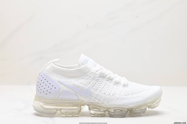 真标耐克nike Air Vapormax 2.0 Flyknit 全掌大气垫透气跑步鞋 货号:942842-009 尺码:36 36.5 37.5 38 38