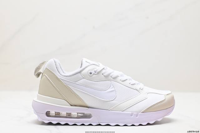 真标耐克nk Air Max Dawn 黎明系列低帮气垫百搭休闲运动慢跑鞋 采用柔软翻毛皮和透气梭织材料打造利落鞋面 中底和鞋跟融入现代感线条设计 货号:Dh5