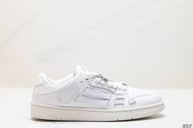 真标amiri Skeleton Low-Skel Top Sneakers 埃米尔骨骼系列 低帮 经典百搭休闲运动板鞋 尺码:36-45 id:Jzd538-