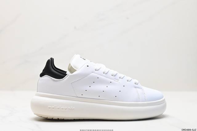 真标阿迪达斯adidas Stan Smith Pf W 三叶草经典百搭休闲运动板鞋 货号:Le0450 尺码:36 36.5 37 38 38.5 39 40