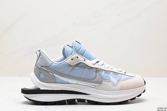 真标耐克nike Vaporwaffle Sacai 华夫50周年系列华夫复古休闲运动慢跑鞋 后跟tpu独家4块滑块模具 夏季热门款 网面透气休闲跑步鞋 货号: