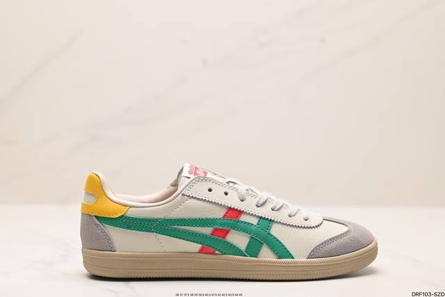 公司级亚瑟士 Onitsuka Tiger Tokuten 复古低帮休闲跑鞋 实拍首发 鞋跟 鞋舌处印有鬼塚虎特有的品牌logo标志 提升品牌的认知度 柔软内里