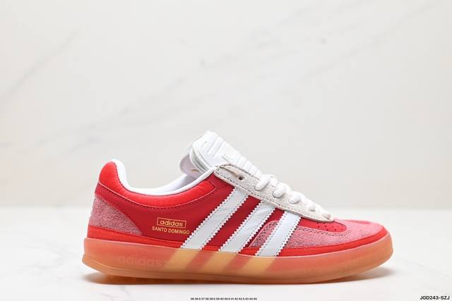 公司级adidas Originals Bad Bunny Gazelle Indoor 三叶草休闲防滑耐磨低帮板鞋 鞋头出色设计 塑就出众贴合感 稳固的后跟贴