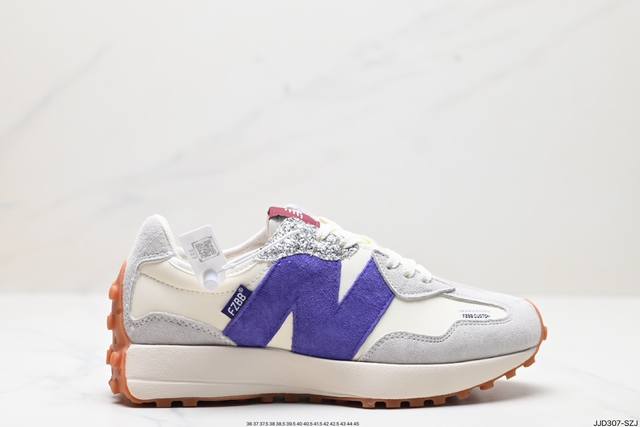 公司级new Balance Ms327 复古休闲运动慢跑鞋 完美细节 #全新 New Balance 327 系列 以更纯粹的复古风格设计打造的全新造型 侧身