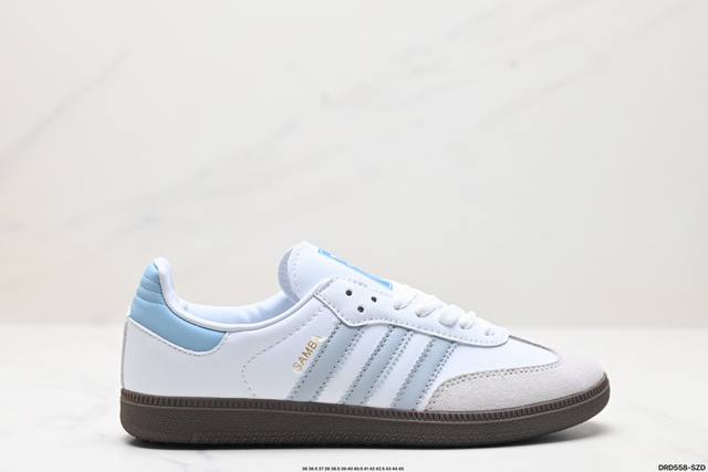 真标阿迪达斯三叶草adidas Originals Samba Og 桑巴舞系列绅士德训足球风百搭低帮休闲运动板鞋 货号:B44697 尺码:36 36.5 3