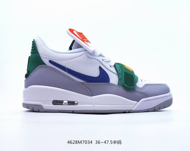 耐克nike Air Jordan Legacy 312 Low乔丹最强三合一混合版本低帮文化休闲运动篮球鞋 货号:Cd9054-116 size如图，编码46