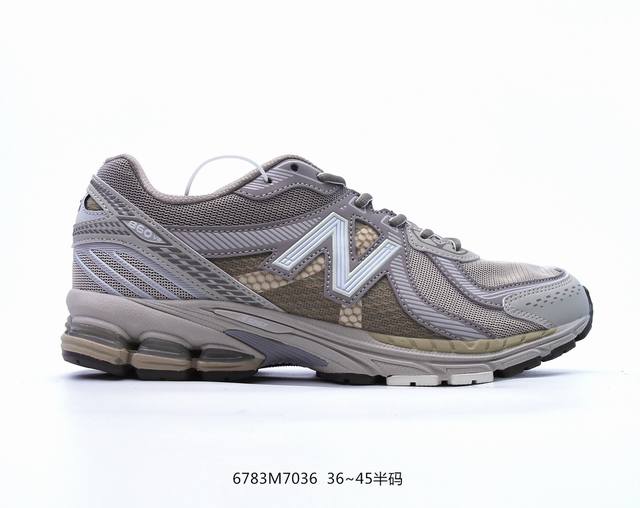 公司级小红书韩风穿搭爆款，Nb新百伦new Balance Ml860系列复古老爹风休闲运动慢跑鞋“银黑红白”Wl860Ks2 尺码：36 37 37.5 38