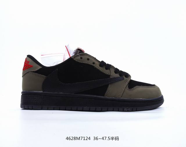 耐克 Nike Air Jordan 1 Low Og Sp Military Blue Aj1乔1 倒勾 低帮篮球鞋 路易威登联名 Aj1 乔丹1代 Aj1