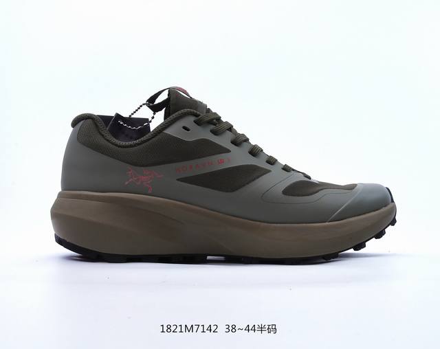 升级品质 Arc Konseal Lt Gore-Tex 覆盖防水越野跑鞋# 搭载85%压缩eva缓震中底技术 vibram黄金耐磨锯齿外底 越野徒步+日常通勤