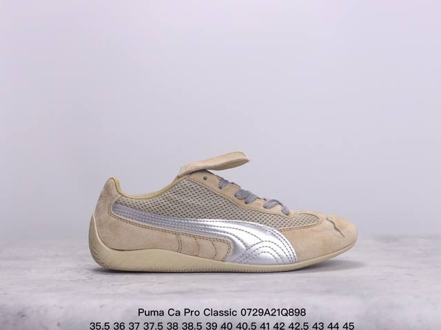 真标彪马 Puma Ca Pro Classic 百搭单品彪马复古休闲鞋经典男女板鞋，搭配精心设计的配色组合，营造浓郁的复古氛围。鞋面打孔细节,提升穿着时的舒适