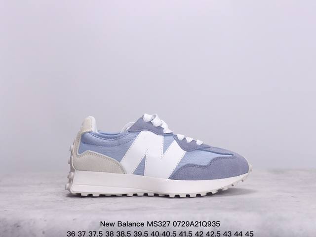 新百伦 Nb New Balance Ms327系列低帮复古休闲运动慢跑鞋 采用固色翻毛皮及透气牛津布料拼接构成#中底高弹eva发泡材质加持满丁防滑橡胶外底 货