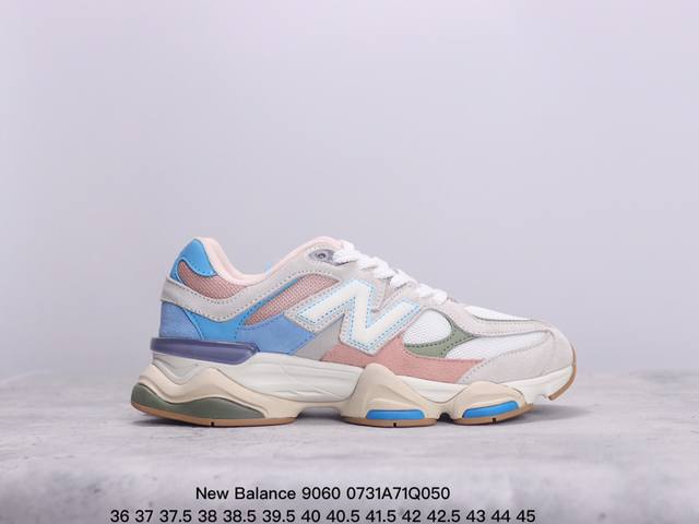 公司级new Balance 公司级版本 nb9060 联名款 复古休闲运动慢跑鞋 鞋款灵感源自设计师本人对夏日的怀日回忆。鞋面大身由空间双格及磨砂鞋面拼接而生